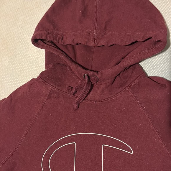 Champion Hooded Sweatshirt • C Logo & Champion on arm 🌻 - Picture 4 of 5